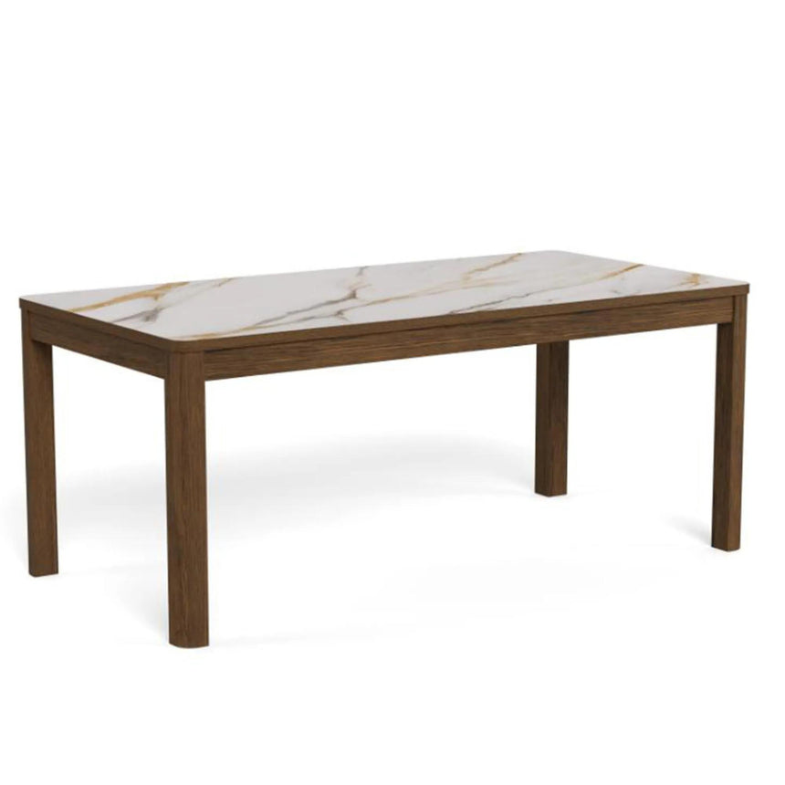 Southampton Round Dining Table - 6 Seater - Ceramic Top - 180cm - Dark Oak