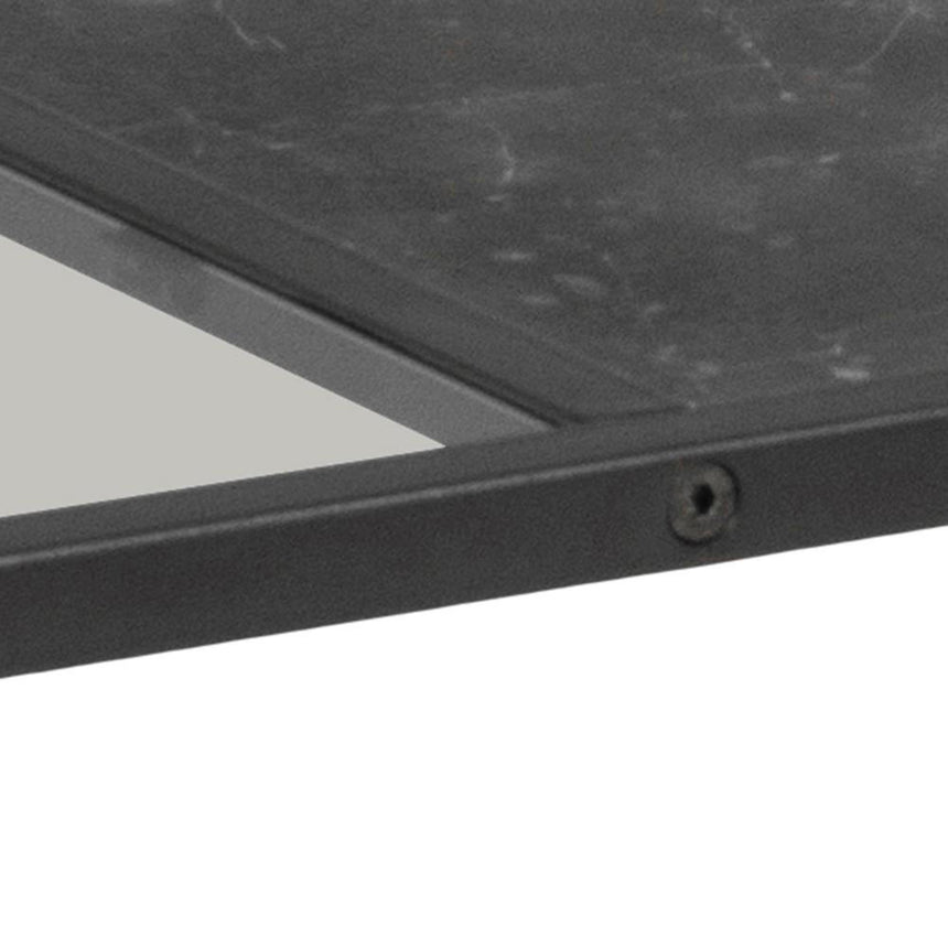 Strington Coffee Table - Black Marble and Glass