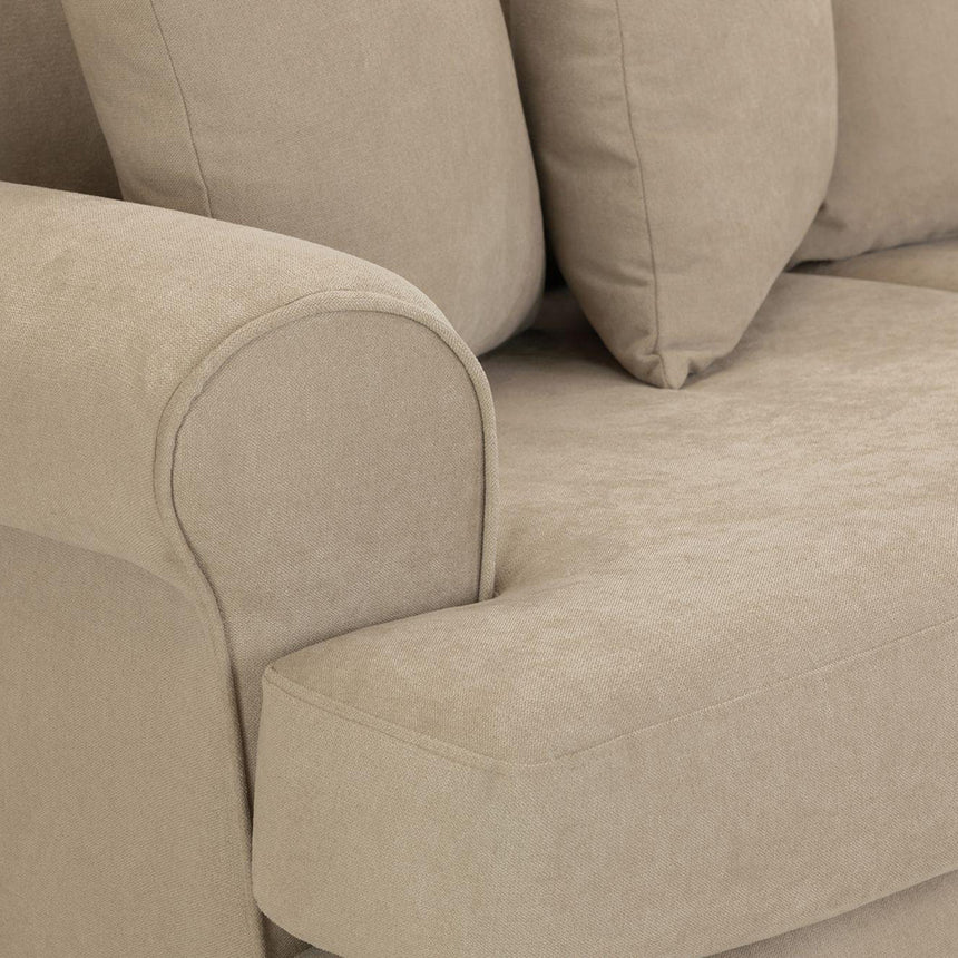 Costa Beige Fabric 2 Seater Sofa
