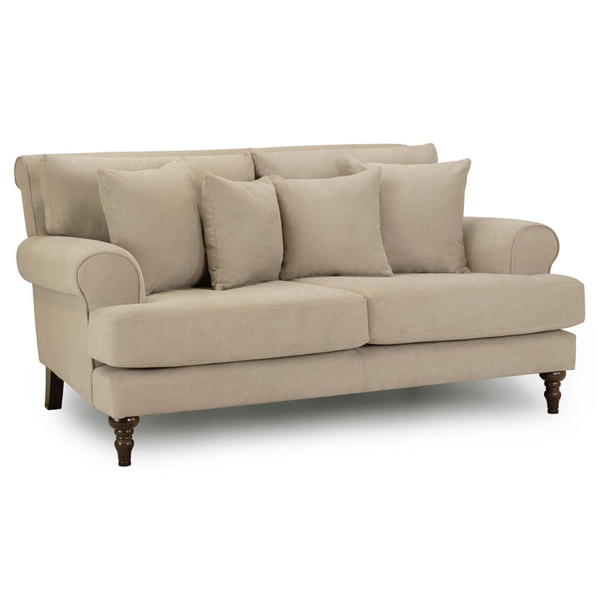 Costa Beige Fabric 2 Seater Sofa