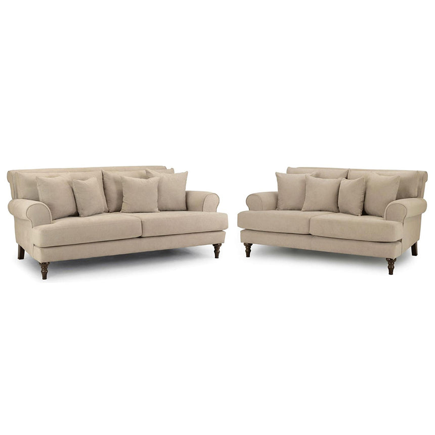 Costa Beige Fabric 3+2 Seater Sofa