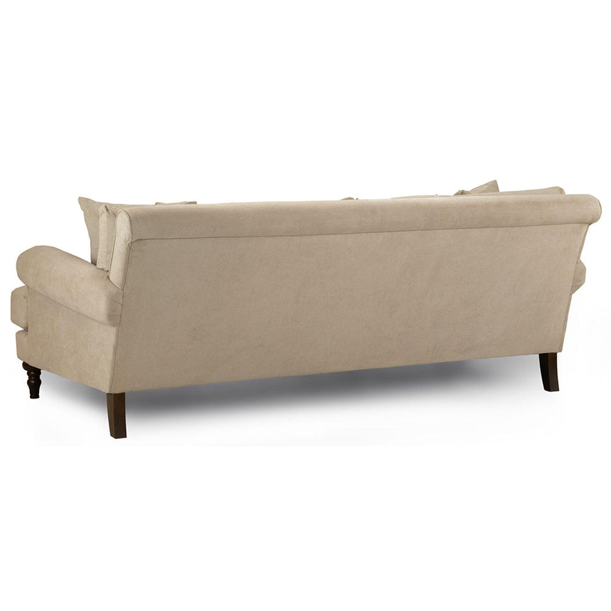 Costa Beige Fabric 4 Seater Sofa
