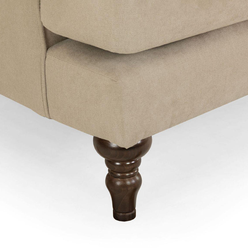 Costa Beige Fabric 4 Seater Sofa