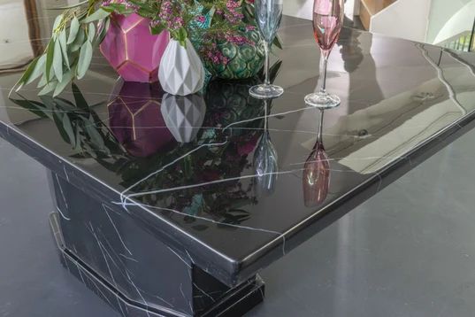 Toronto Marble Dining Table with Pedestal Base - Sizes Available