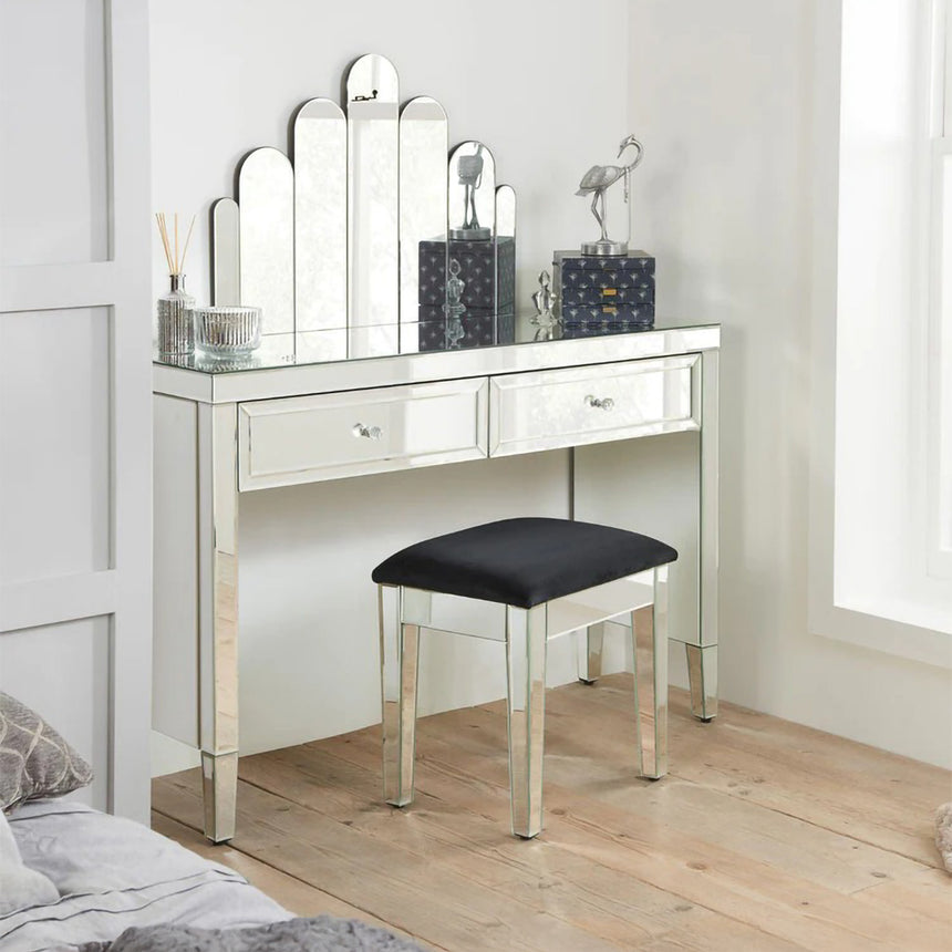 Valencia Mirrored 2 Drawer Console Table