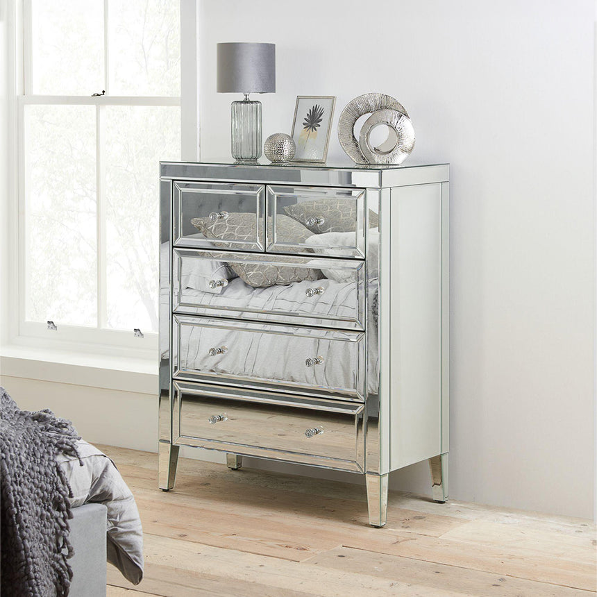 Valencia Mirrored 3+2 Drawer Chest