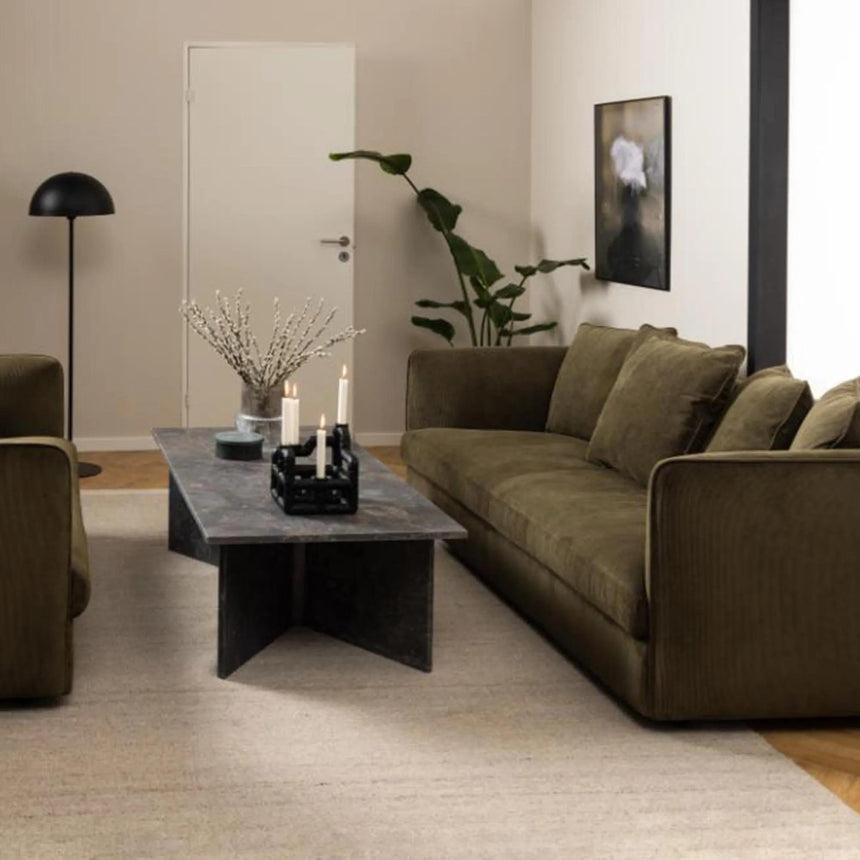 Vega Coffee Table - Brown Marron Marble