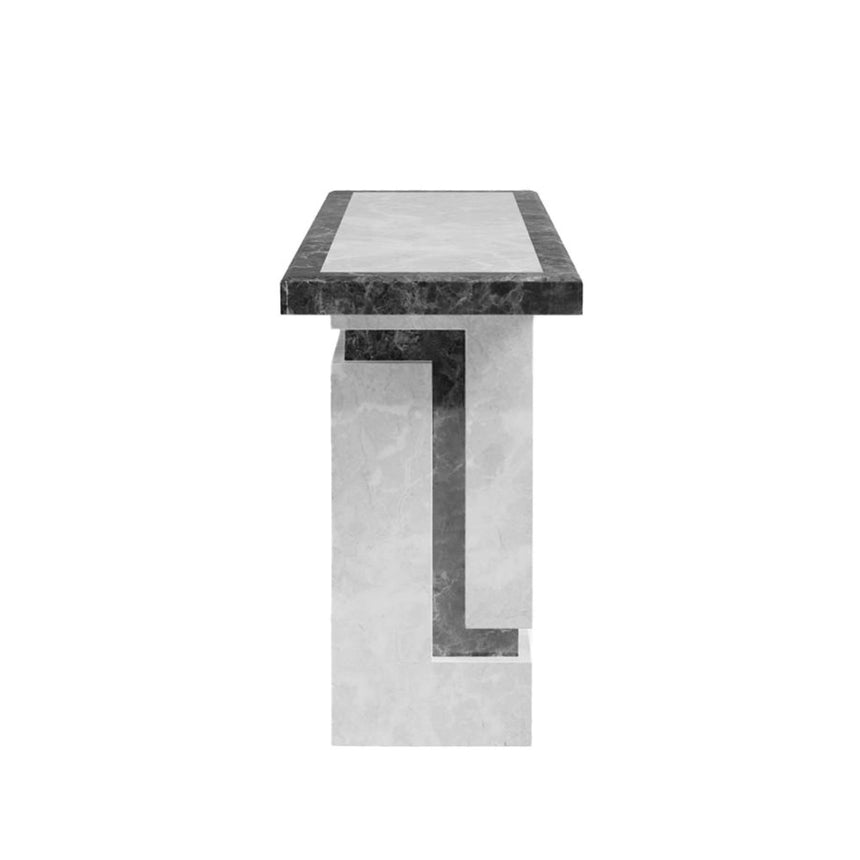Venice Console Table - Armani Grey Engineered Marble