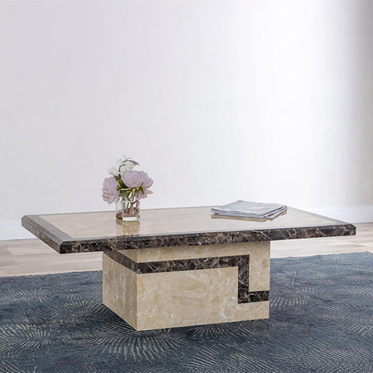 Sicily Armani Grey Engineered Marble Coffee Table