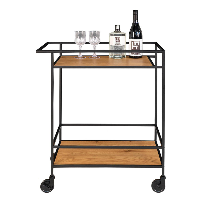 Vita Bar Trolley - Natural Wood