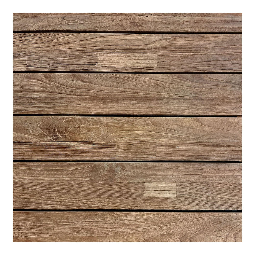 Volos Garden Dining Table - 10 Seater - Natural - Teak Wood - 240cm