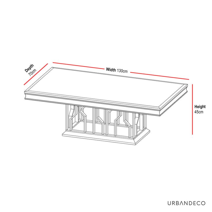 Verona Grey Marble and Chrome Coffee Table with Artistic Base