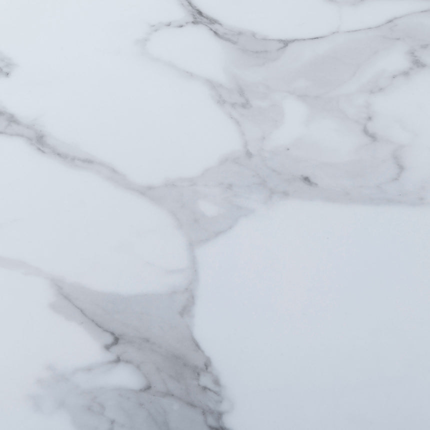 Ashley Glass Round Coffee Table with Gold Metal Legs