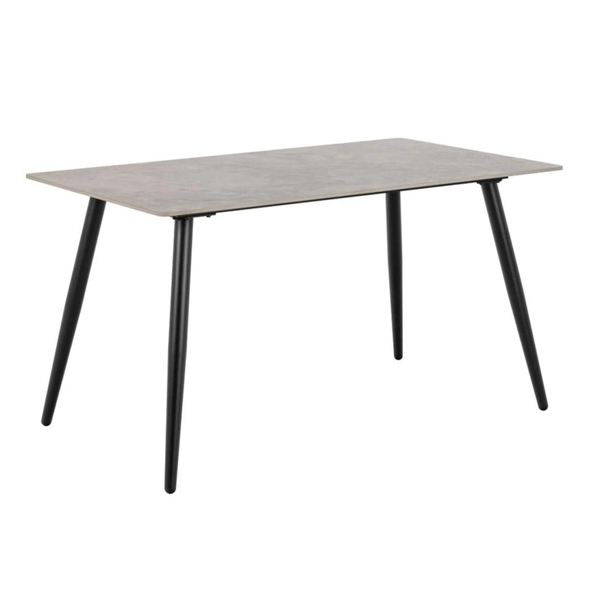 Wicklow Dining Table - 4 Seater - 140cm - Grey Ceramic