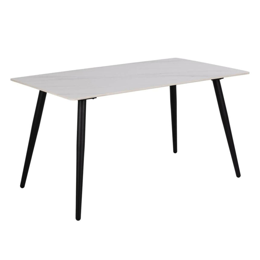 Wicklow Dining Table - 4 Seater - 140cm - White Ceramic