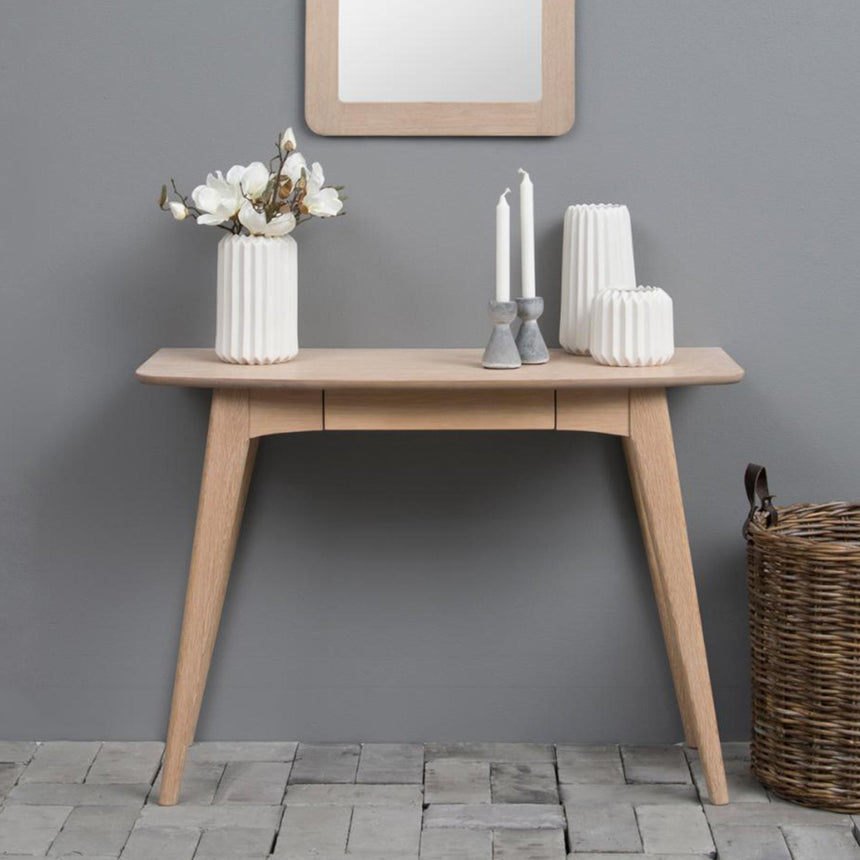 Woodstock Desk - 1 Drawer - White Oak