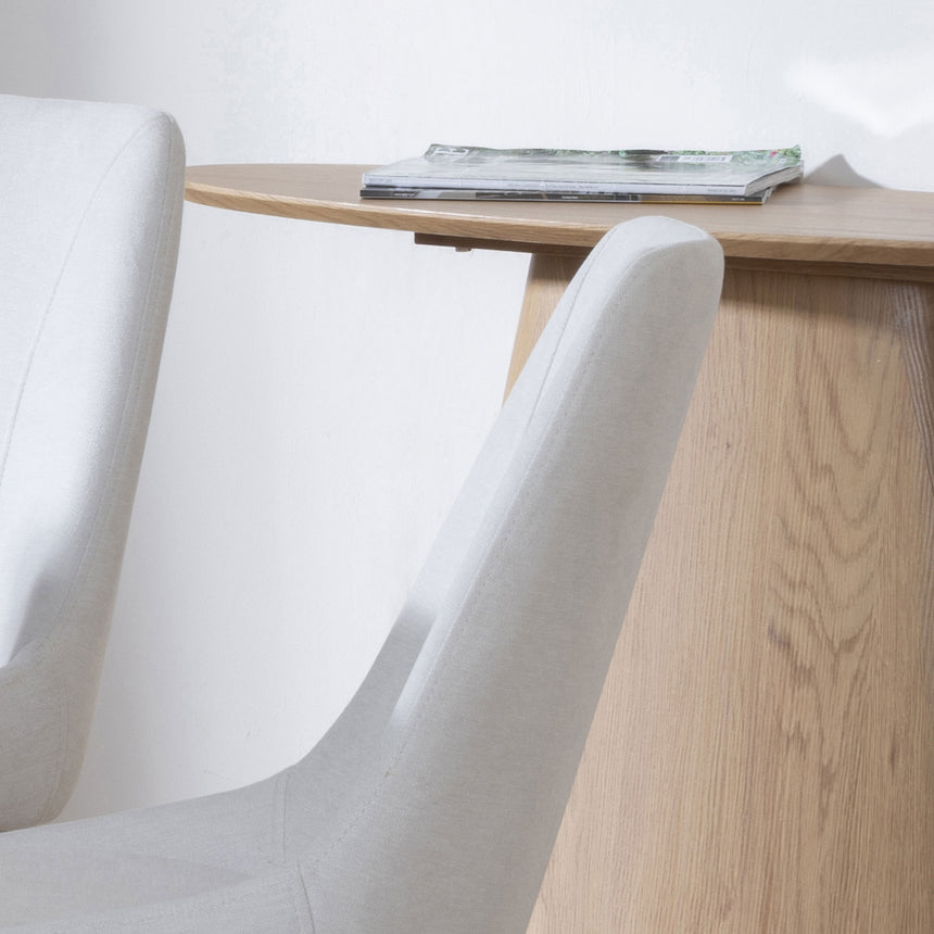 Rovereto Fabric Dining Chair with Black Legs