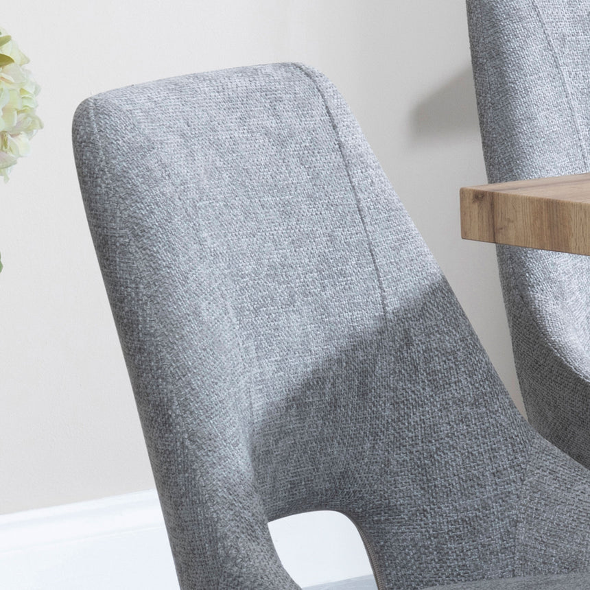 Stansbury Fabric Dining Chair with Black Legs