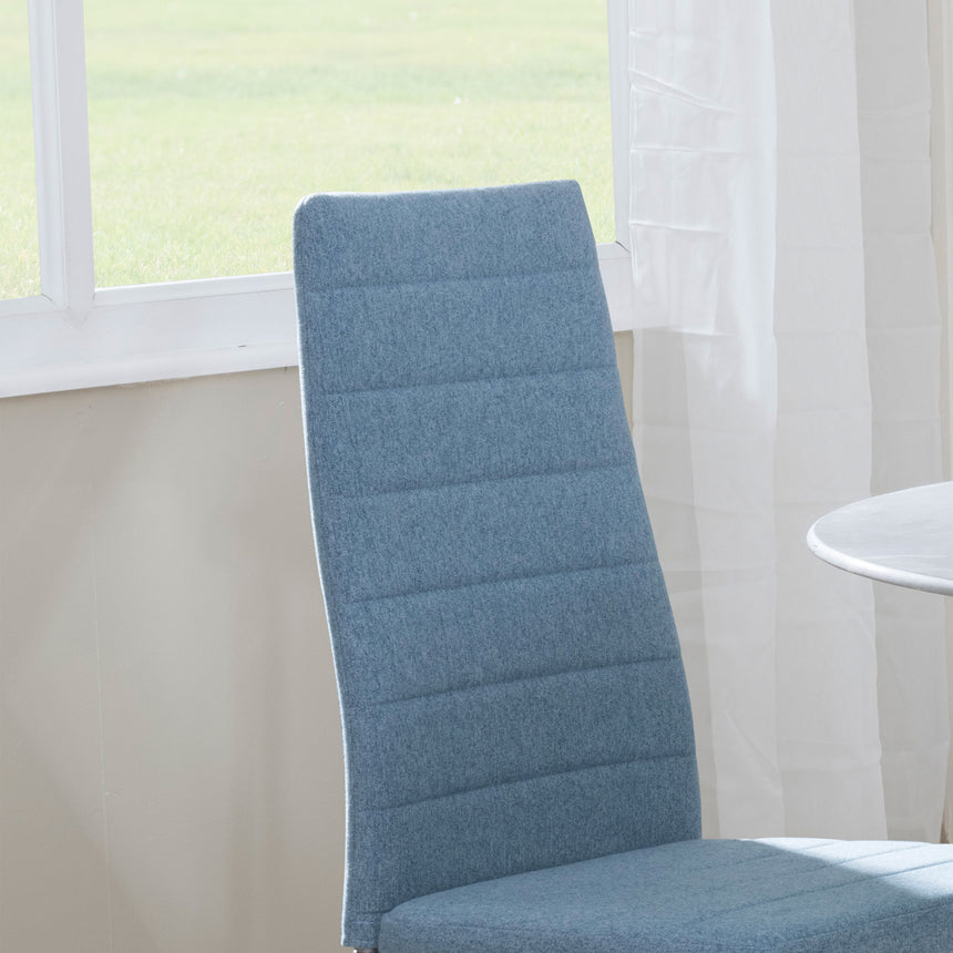 Rovigo Fabric Dining Chair with Gold Legs