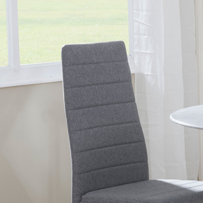 Rovigo Fabric Dining Chair with Gold Legs