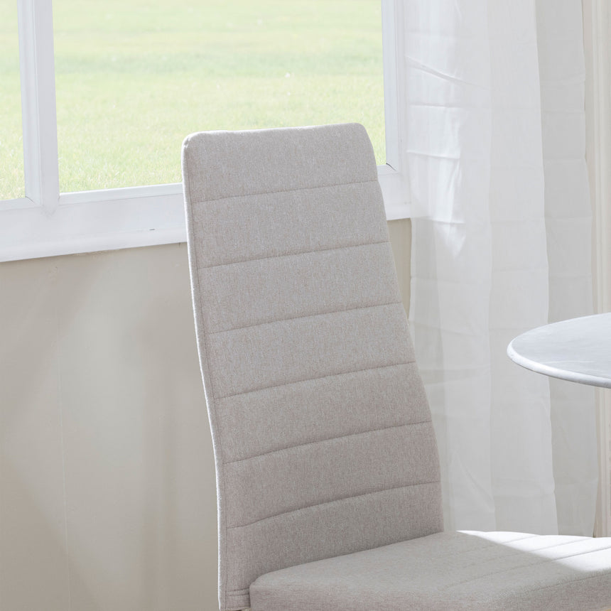 Rovigo Fabric Dining Chair with Gold Legs