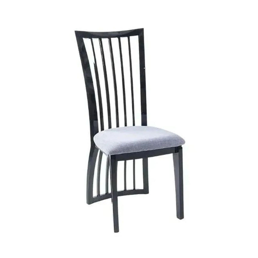 Abruzzo High Gloss Slatted Back Dining Chair
