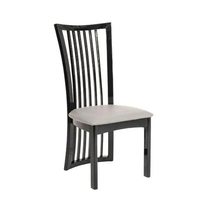 Abruzzo High Gloss Slatted Back Dining Chair
