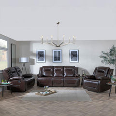 Urban Deco Athena Dark Brown Leather Sofa