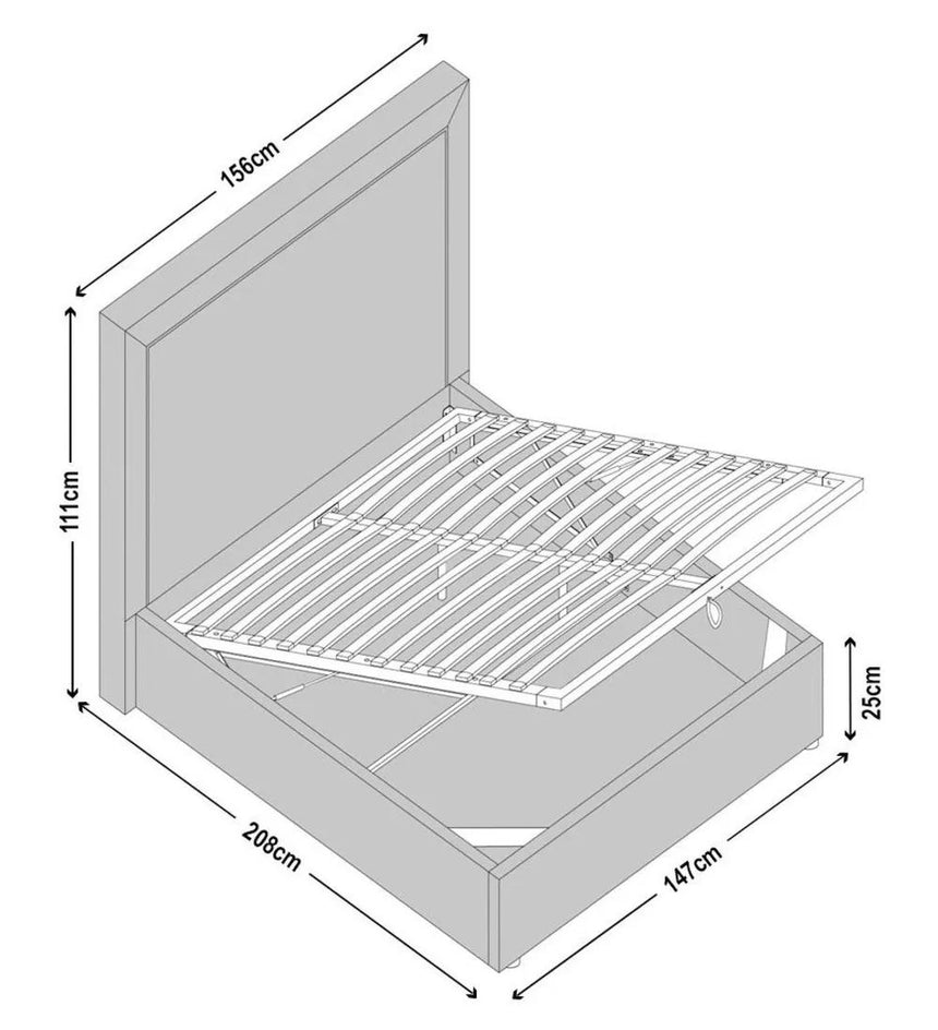 Conley Fabric Ottoman Storage Bed