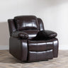 London Burgundy Leather Recliner Armchair-3