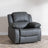 London Grey Leather Recliner Armchair
