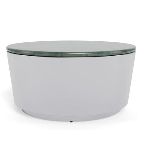 Cangas Coffee Table - Round - Green Marble Top - Large