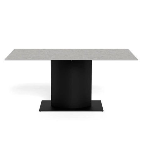 Marbella Dining Table - 8 Seater - Pedestal - 200cm - Grey Ceramic