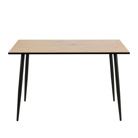 Wilma Dining Table - 4 Seater - 120cm - Oak and Black