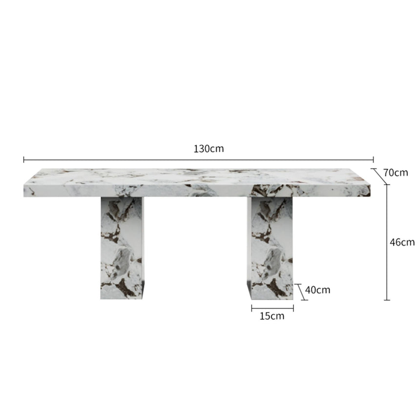 Viola Coffee Table - White Marble