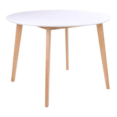 Vojens Round Dining Table - 4 Seater - 105cm - White