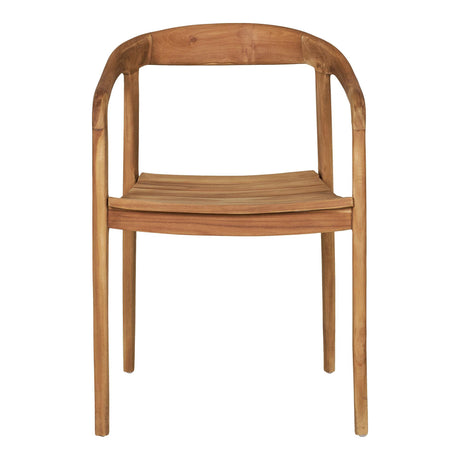 Otero Dining Chair - Set of 2 - Natural Teak Wood