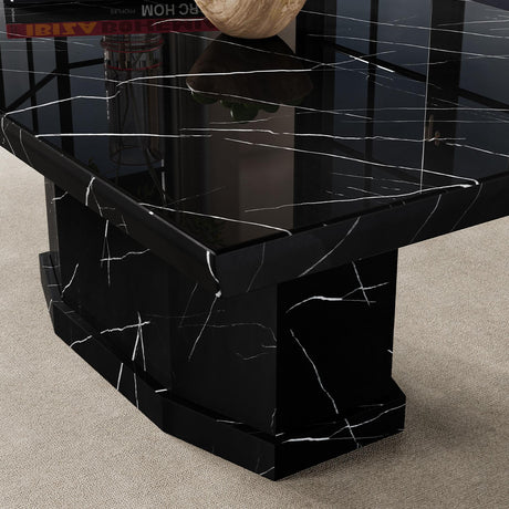 Naples Coffee Table - Black Marble