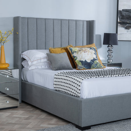 Avola Boucle Fabric Ottoman Storage Bed