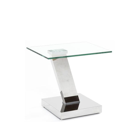 Parma Glass Top Side Table