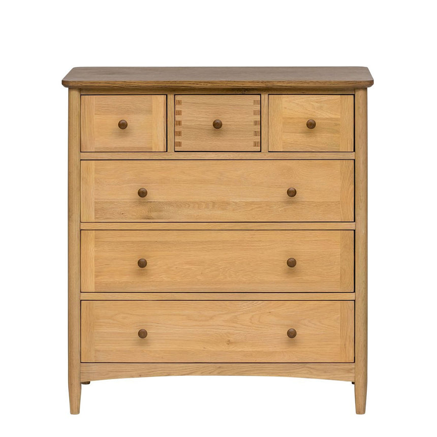 Connecticut Natural Oak 3 Over 3 Drawer Chest