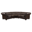 Chesterfield Antique Brown Large Corner Sofa