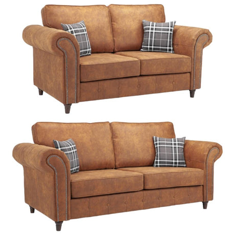 Oakland Tan 3+2 Seater Sofa