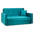 Viva Plush Teal 3 Seater Sofabed with Storage