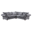 Windsor Fullback Grey Large Corner Sofa