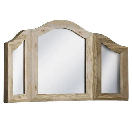 Fleur French Style Grey Triple Mirror