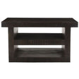 Dakota Mango Wood TV Unit, Indian Dark Walnut Rustic Finish, Medium Cabinet 110cm, Stand Upto 43in Plasma TV - H 60cm