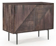 Highgrove Fluted 2 Door Sideboard in Walnut Finished Mango Wood