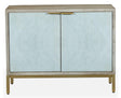 Temis Faux Marble Finish Grey Washed 2 Door Small Sideboard