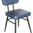 Louise Blue Leather Dining Chair-2
